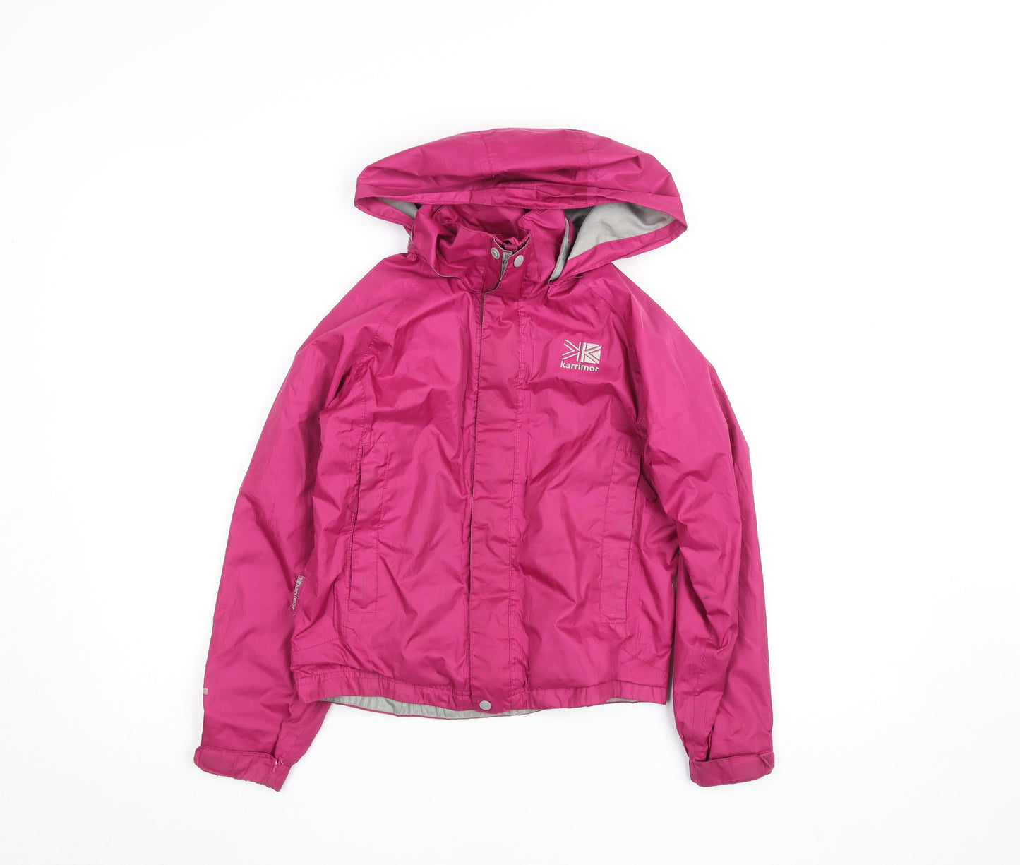 Karrimor Girls Pink Hooded Waterproof Rain Coat Jacket 7-8 Years