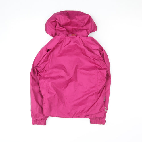 Karrimor Girls Pink Hooded Waterproof Rain Coat Jacket 7-8 Years