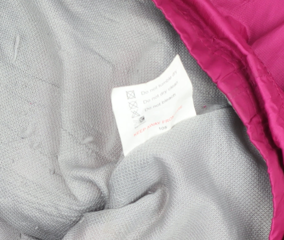 Karrimor Girls Pink Hooded Waterproof Rain Coat Jacket 7-8 Years