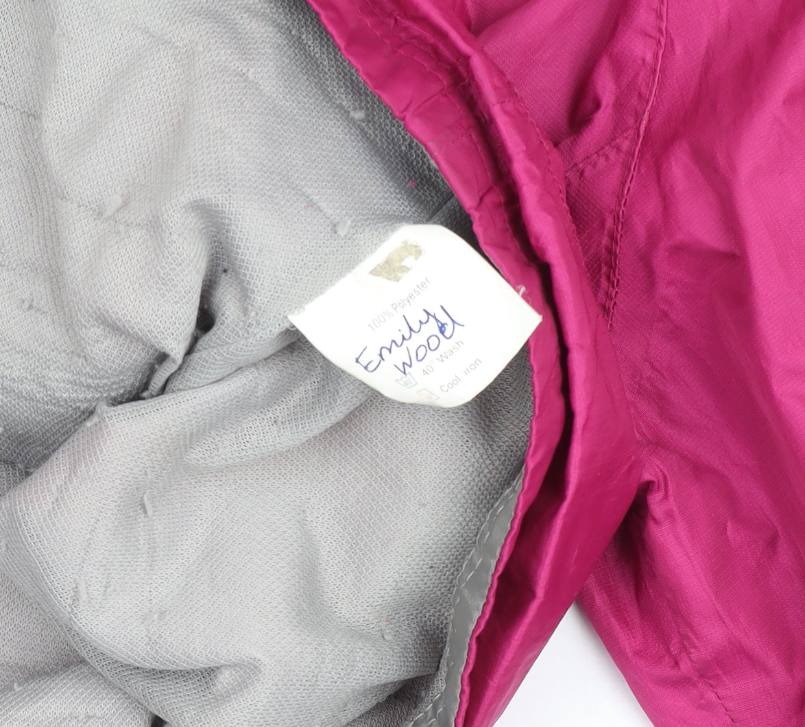 Karrimor Girls Pink Hooded Waterproof Rain Coat Jacket 7-8 Years