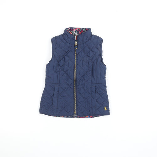 Joules Girls Blue Quilted Waistcoat 5 Years Lightweight Padded Gilet