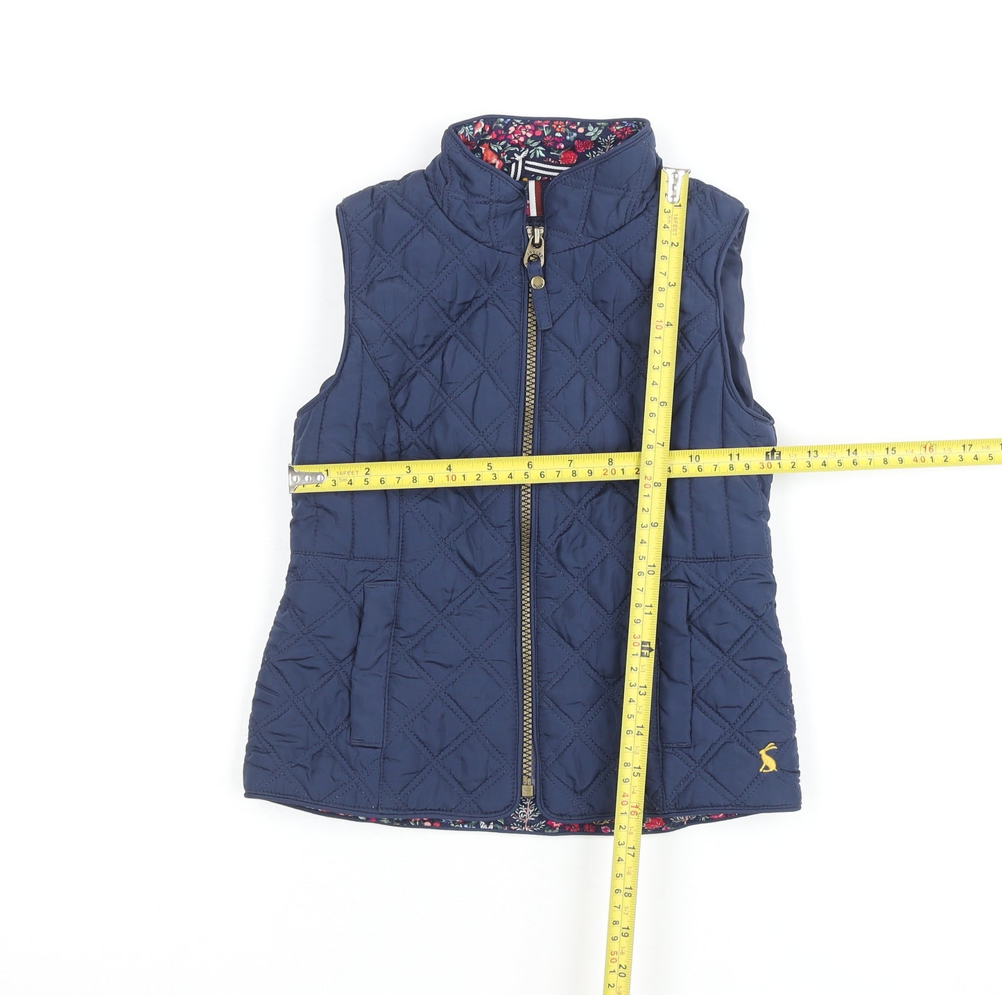 Joules Girls Blue Quilted Waistcoat 5 Years Lightweight Padded Gilet