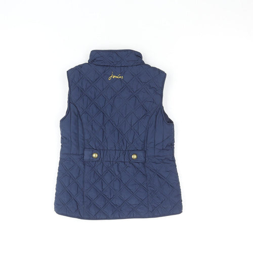 Joules Girls Blue Quilted Waistcoat 5 Years Lightweight Padded Gilet