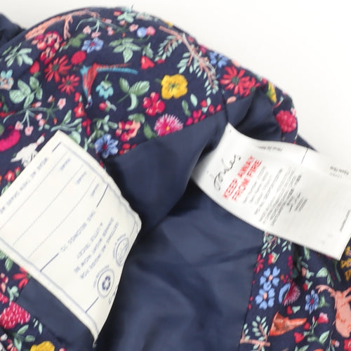 Joules Girls Blue Quilted Waistcoat 5 Years Lightweight Padded Gilet