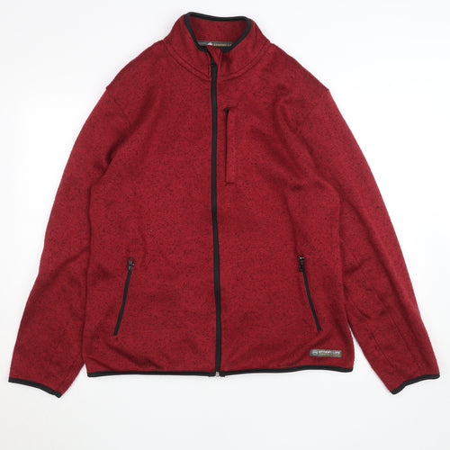 Stormy Life Women’s Red Full Zip Fleece Jacket L Outdoor Activewear