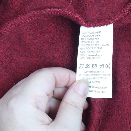 Stormy Life Women’s Red Full Zip Fleece Jacket L Outdoor Activewear