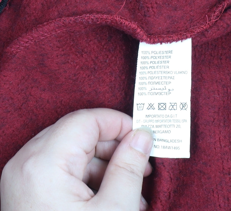 Stormy Life Women’s Red Full Zip Fleece Jacket L Outdoor Activewear