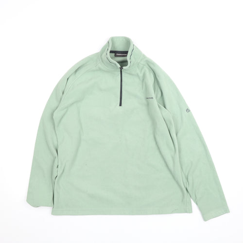 Craghoppers Womens Green Fleece 1/4 Zip Activewear Jacket Size 14