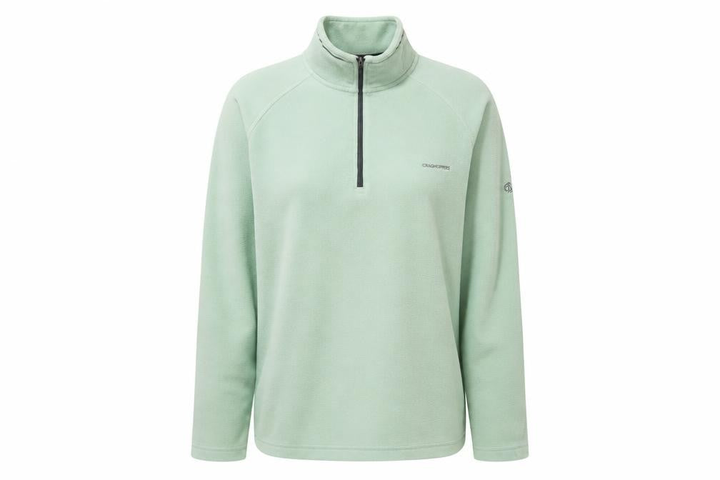 Craghoppers Womens Green Fleece 1/4 Zip Activewear Jacket Size 14