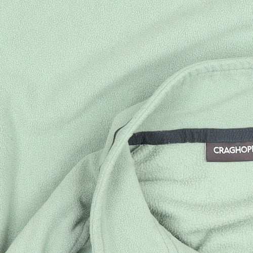 Craghoppers Womens Green Fleece 1/4 Zip Activewear Jacket Size 14