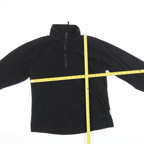 Regatta Womens Black Fleece Half Zip Outdoor Jacket Size M