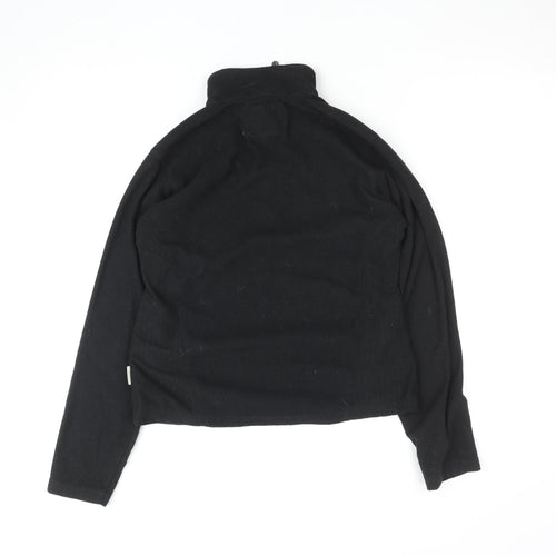 Regatta Womens Black Fleece Half Zip Outdoor Jacket Size M