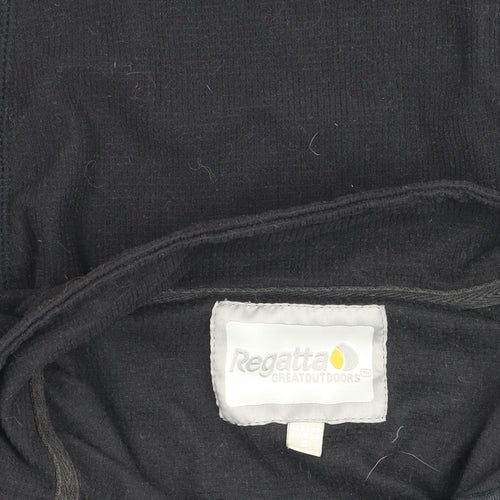 Regatta Womens Black Fleece Half Zip Outdoor Jacket Size M