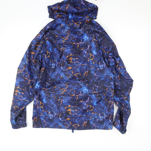 Mountain Warehouse Girls Blue Waterproof Hooded Rain Coat 13 Years