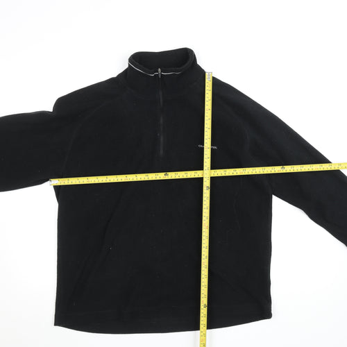 Craghoppers Women Black Fleece 1/4 Zip Long Sleeve Pullover Top L