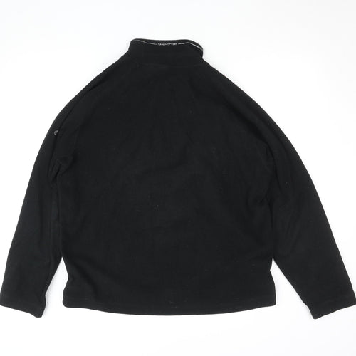 Craghoppers Women Black Fleece 1/4 Zip Long Sleeve Pullover Top L