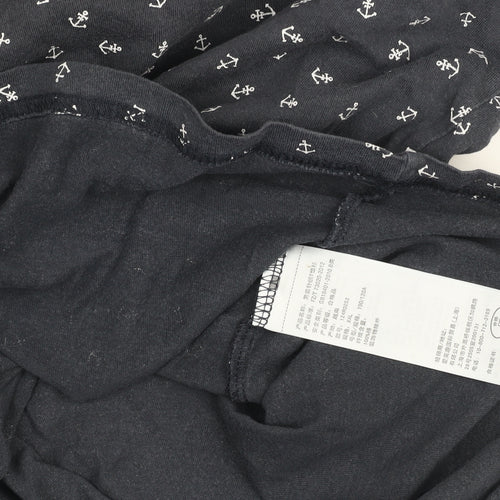 Abercrombie & Fitch Men’s Blue Nautical Anchor Print Crew Neck T-Shirt XXL