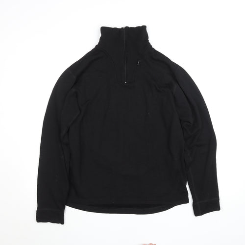 Helly Hansen Men’s Black L Fleece 1/4 Zip Outdoor Pullover Top