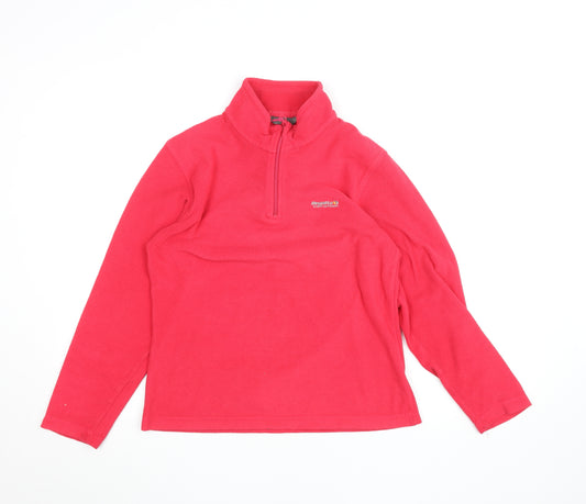 Regatta Women’s Pink Fleece 1/4 Zip Pullover Top Size 10