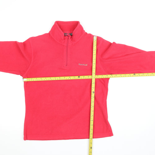 Regatta Women’s Pink Fleece 1/4 Zip Pullover Top Size 10