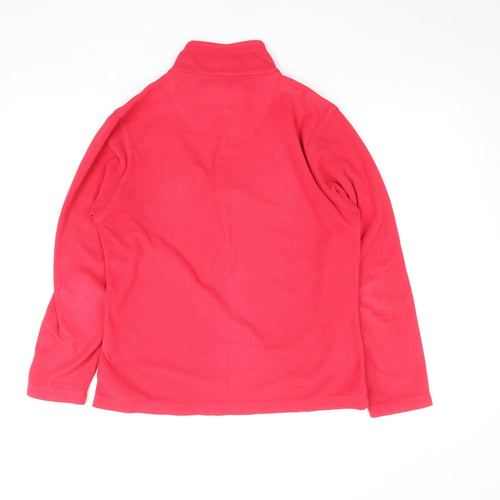 Regatta Women’s Pink Fleece 1/4 Zip Pullover Top Size 10