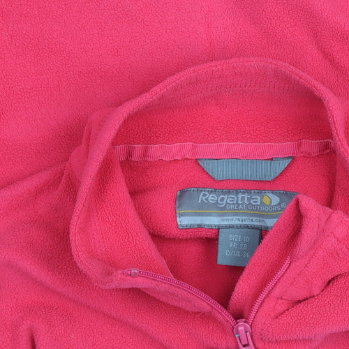 Regatta Women’s Pink Fleece 1/4 Zip Pullover Top Size 10