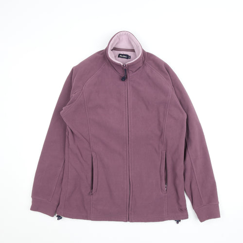 Peter Storm Women Purple Fleece Full Zip Jacket Size 12