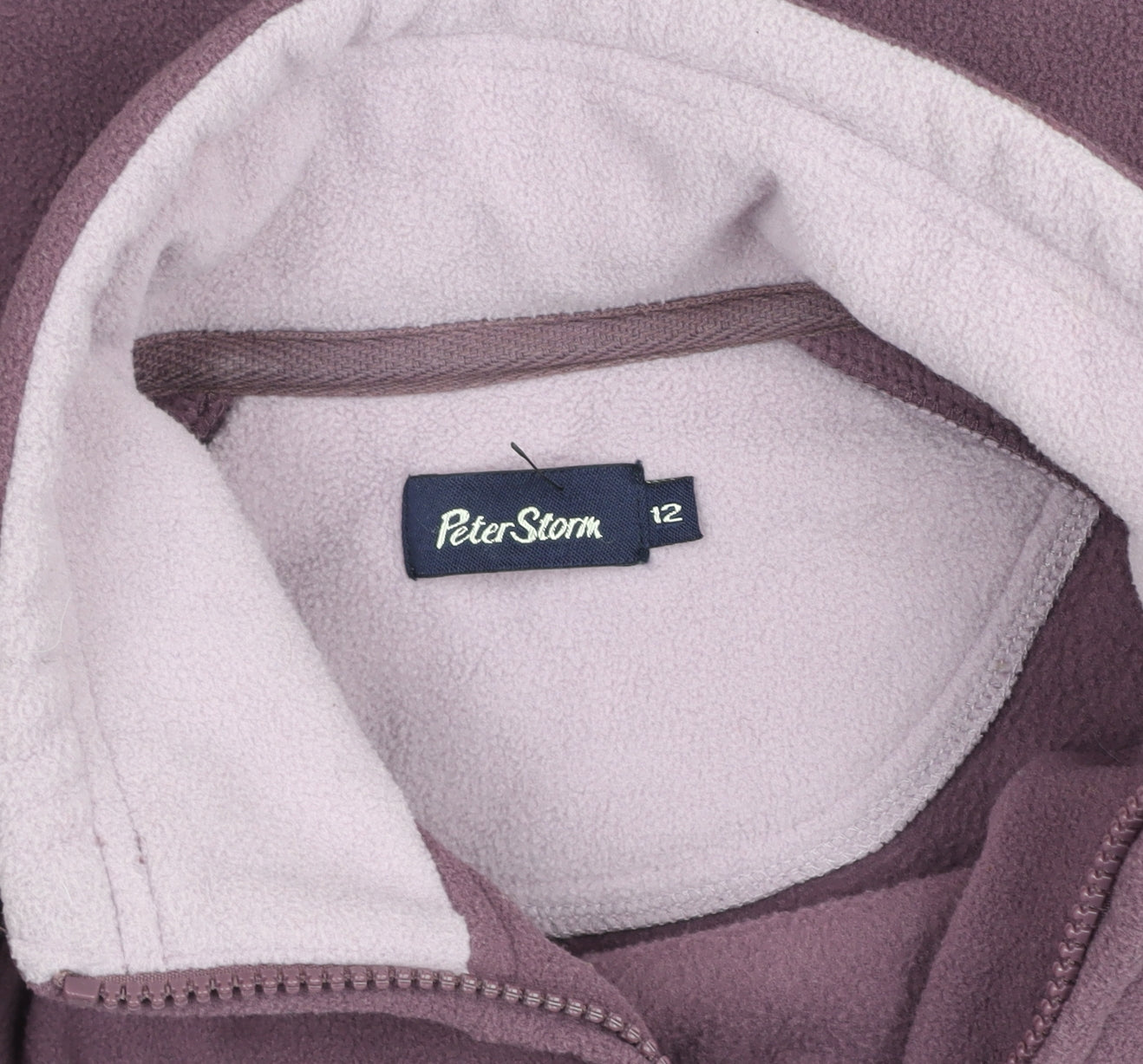Peter Storm Women Purple Fleece Full Zip Jacket Size 12