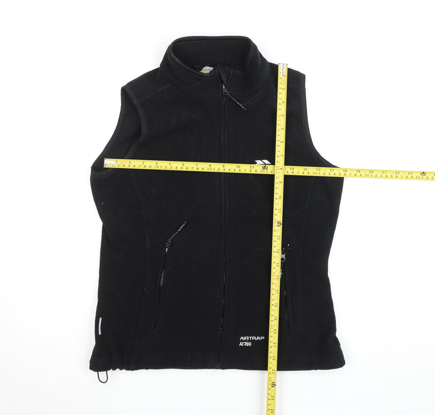 Trespass Men's Black Fleece Bodywarmer Waistcoat S Airtrap AT200