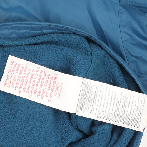 Nike Boys Blue Hooded Windbreaker Jacket 8-10 Years Full Zip Lined
