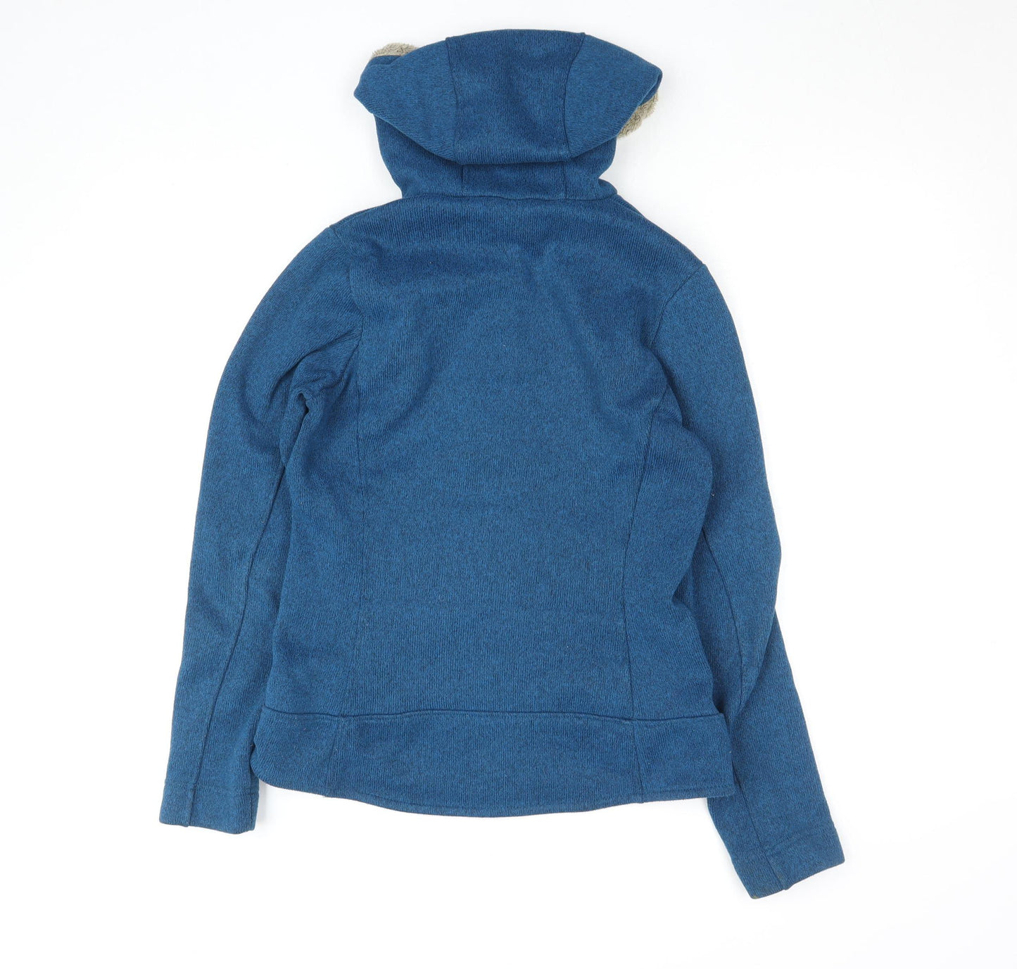 Quechua Women's Blue Hooded Fleece Jacket Size 12 Regular