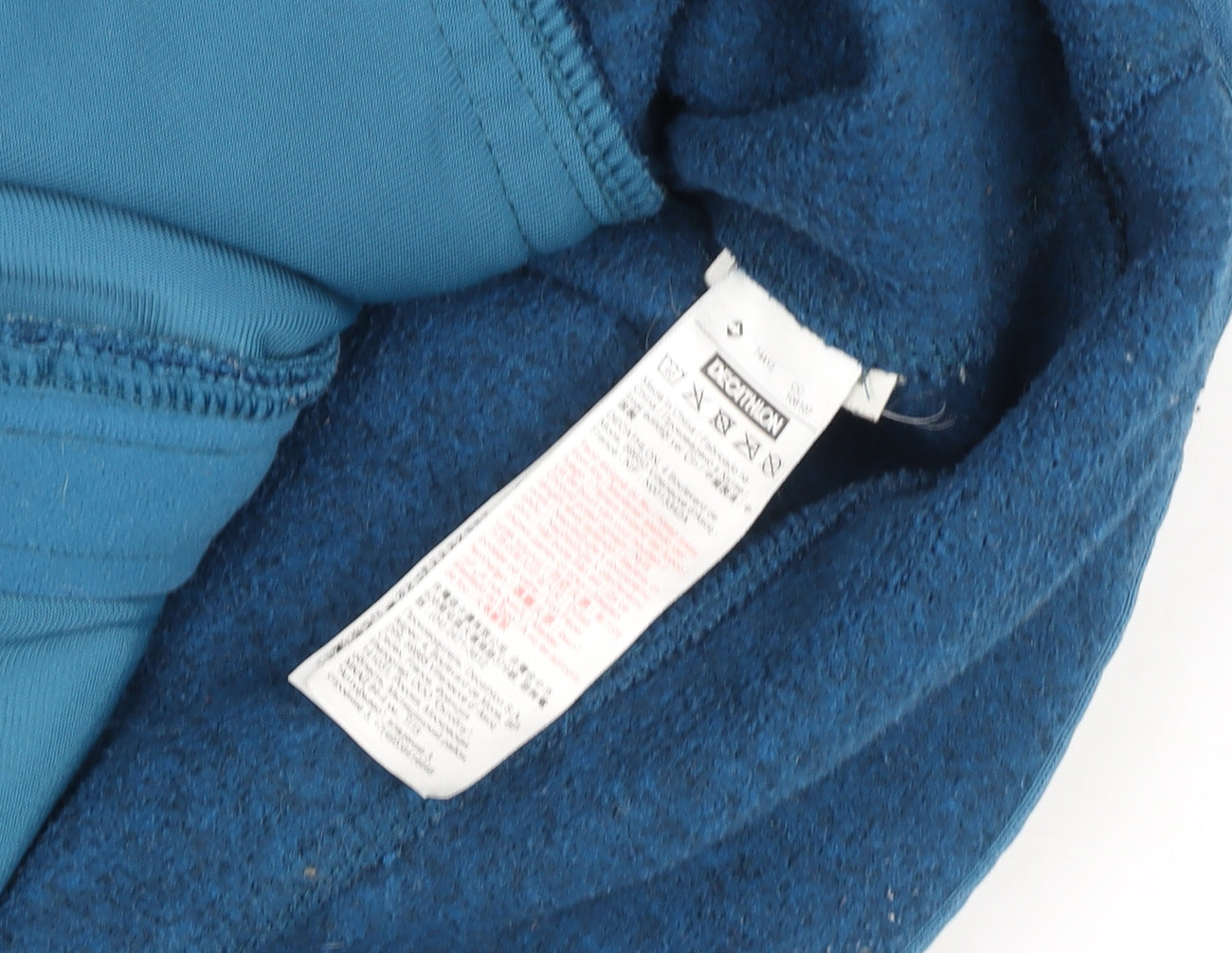 Quechua Women's Blue Hooded Fleece Jacket Size 12 Regular