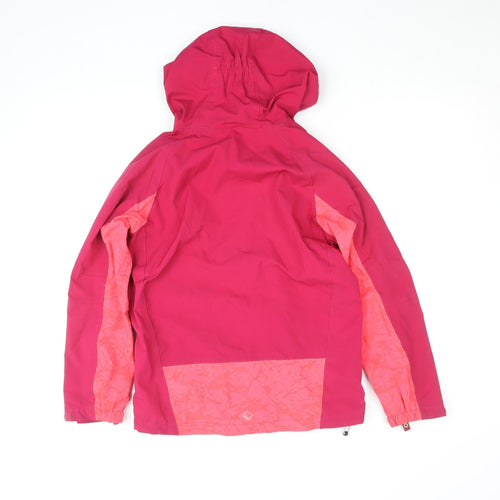 Regatta Girls Pink Hooded Waterproof Rain Coat Jacket 13 Years