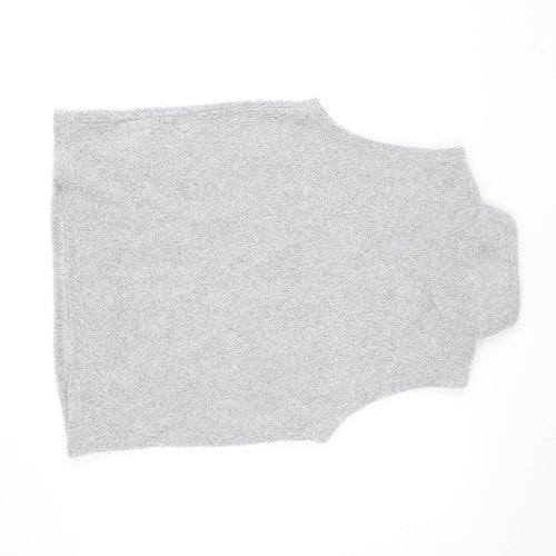 EWM Mens Grey Fleece Bodywarmer Waistcoat M Full Zip Pockets