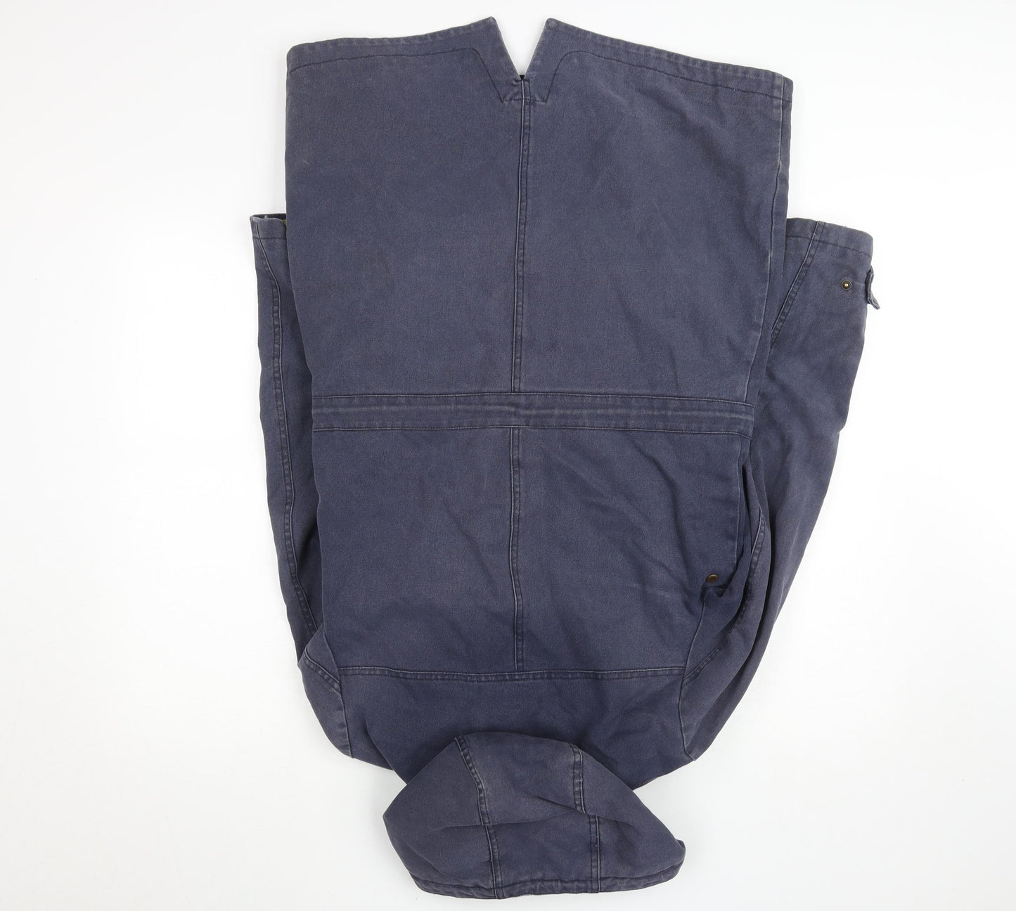 Boden Women's Blue Cotton Parka Coat UK 10 Hooded Long Lined Jacket