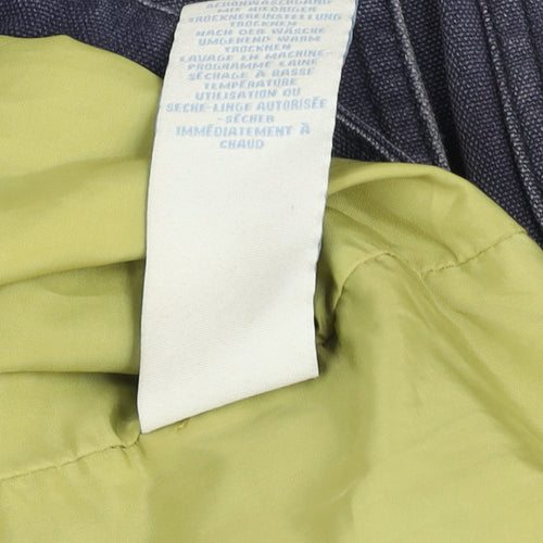 Boden Women's Blue Cotton Parka Coat UK 10 Hooded Long Lined Jacket