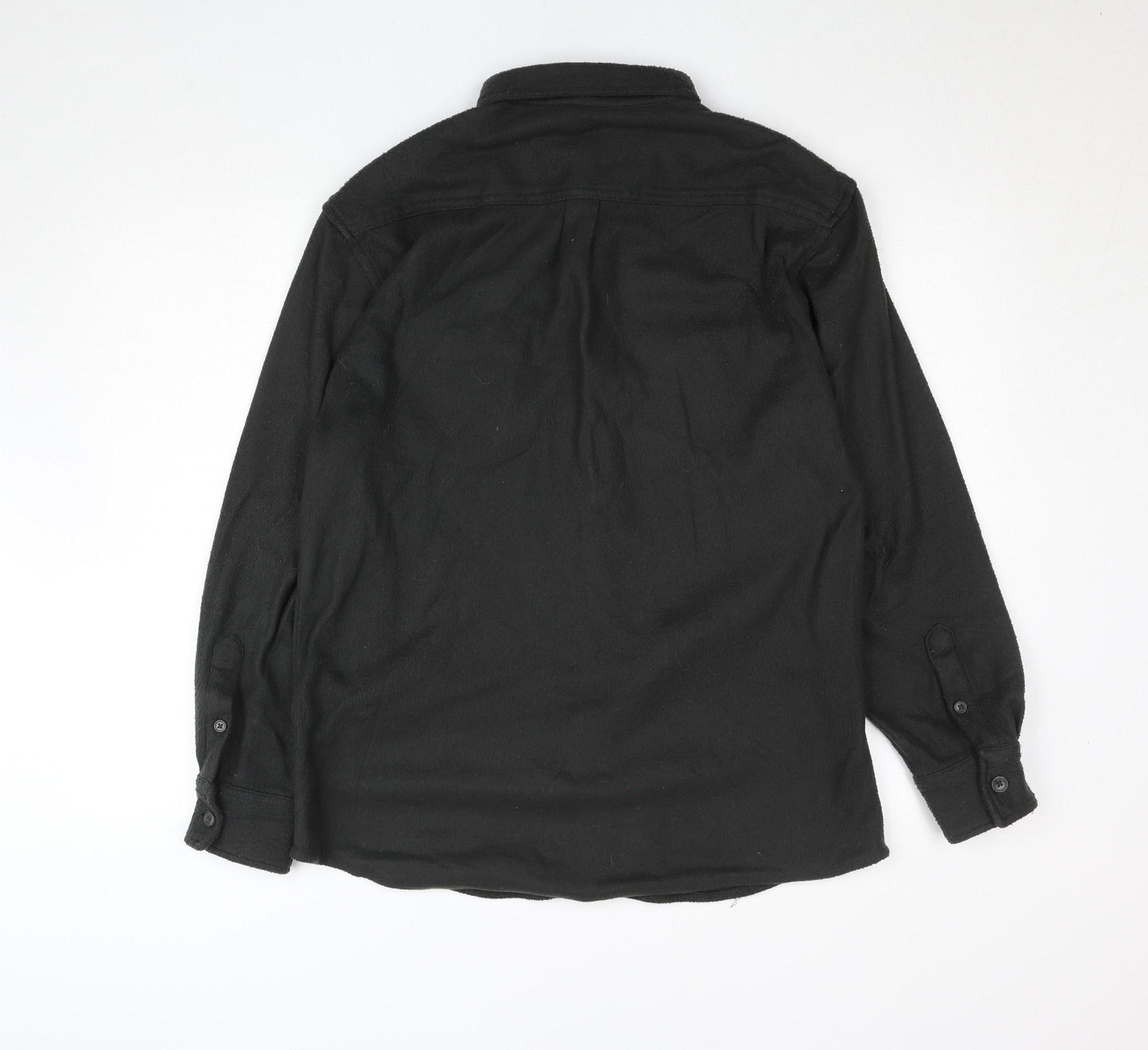 Easy Apparel Men's Black Fleece Button Cardigan M Regular Fit
