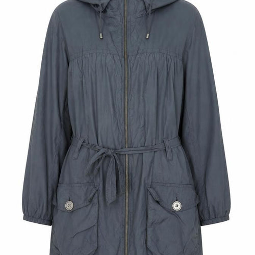 Marks and Spencer Women’s Grey Hooded Parka Coat Size 16