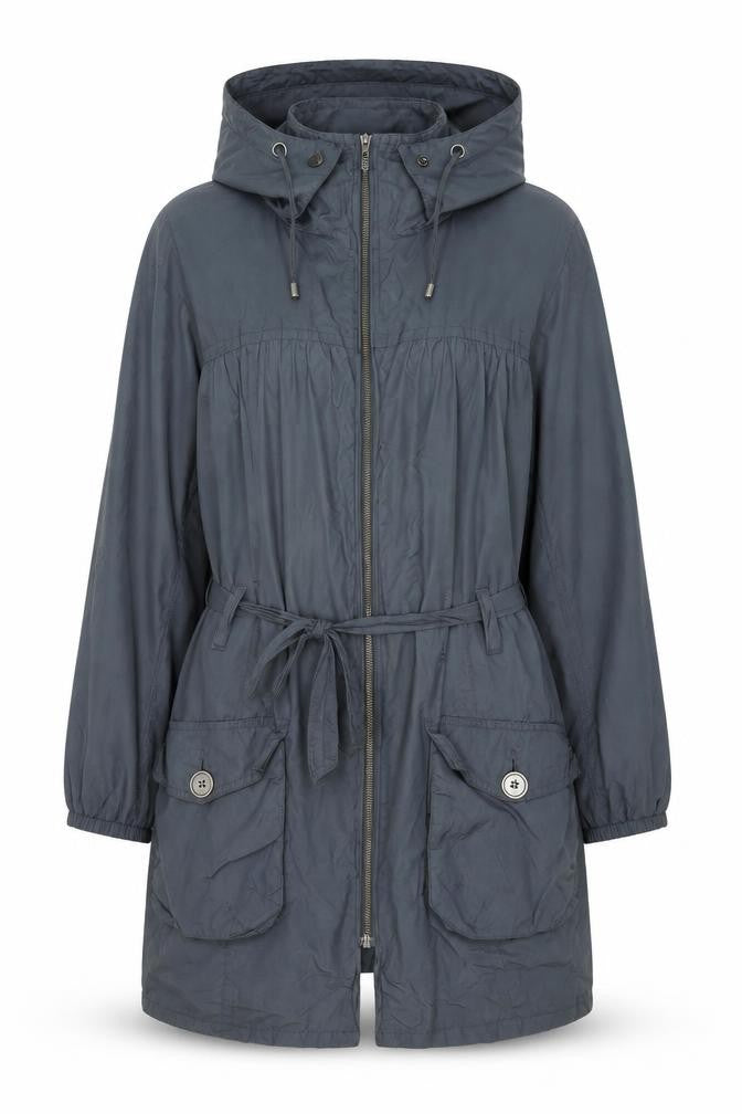 Marks and Spencer Women’s Grey Hooded Parka Coat Size 16