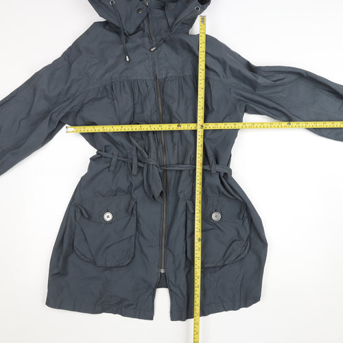 Marks and Spencer Women’s Grey Hooded Parka Coat Size 16