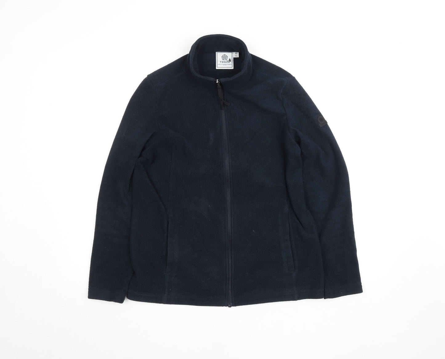 TOG24 Womens Black Fleece Full Zip Outdoor Jacket Size 10