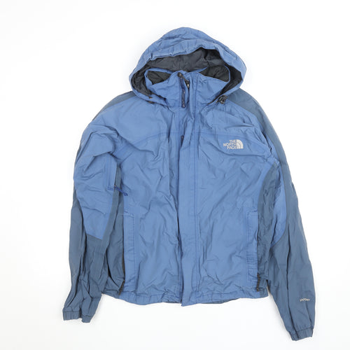The North Face Boys Blue Waterproof Hooded Rain Jacket Size S