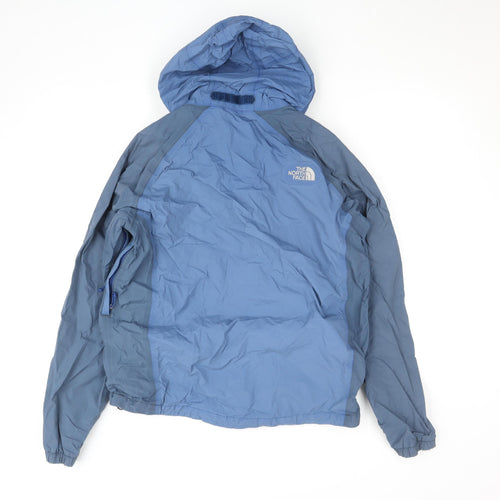 The North Face Boys Blue Waterproof Hooded Rain Jacket Size S