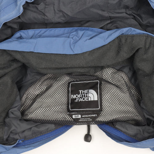The North Face Boys Blue Waterproof Hooded Rain Jacket Size S