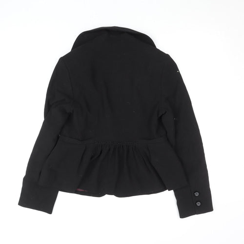 Betty Jackson Black Women's Size 12 Shawl Lapel Blazer Jacket