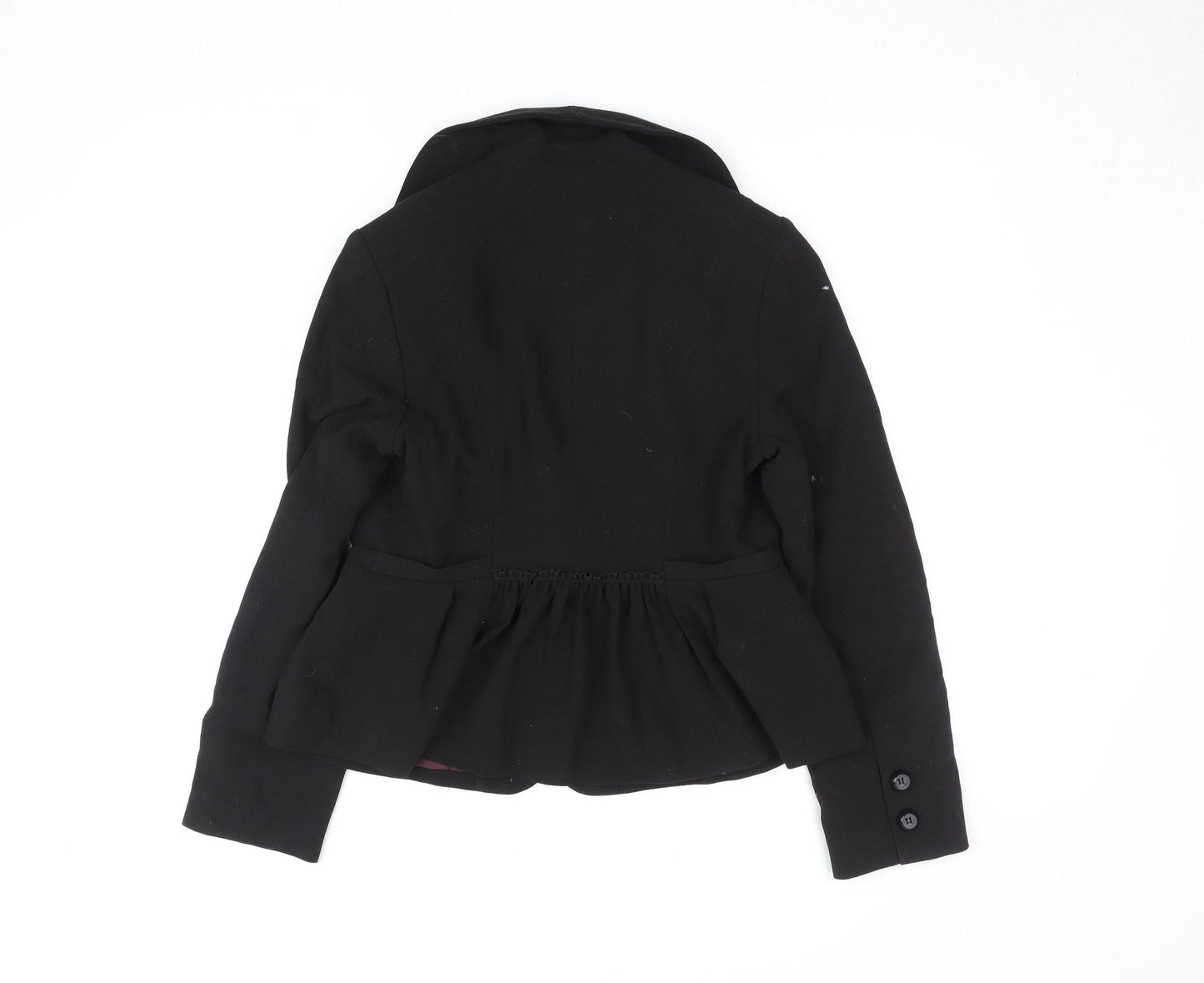 Betty Jackson Black Women's Size 12 Shawl Lapel Blazer Jacket
