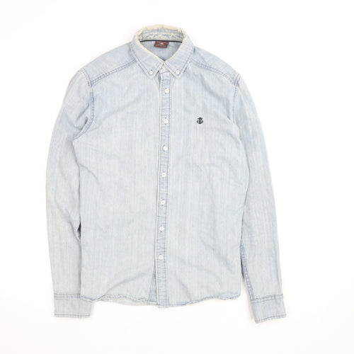 Blakely Clothing Co. Men’s Light Blue Denim Button-Up Shirt XS