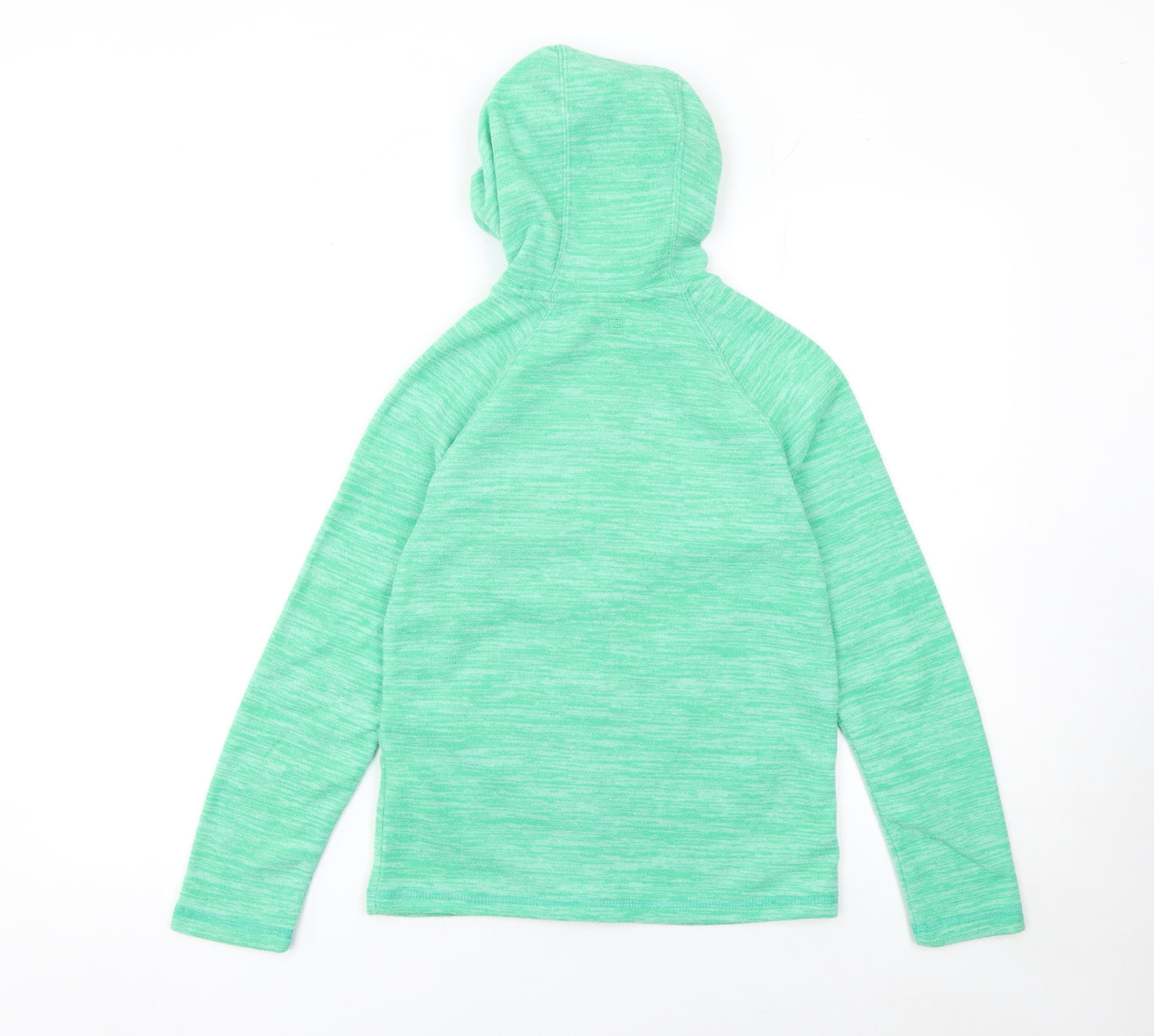 Mountain Warehouse Girls Green Full Zip Hoodie 11-12 Years Lightweight Polyester