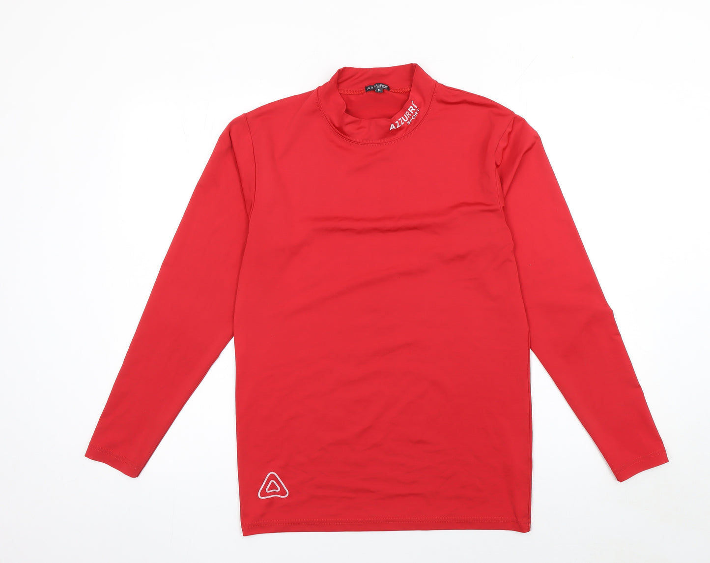 Azzurri Sport Men's Red Long Sleeve Athletic Compression Top Size M