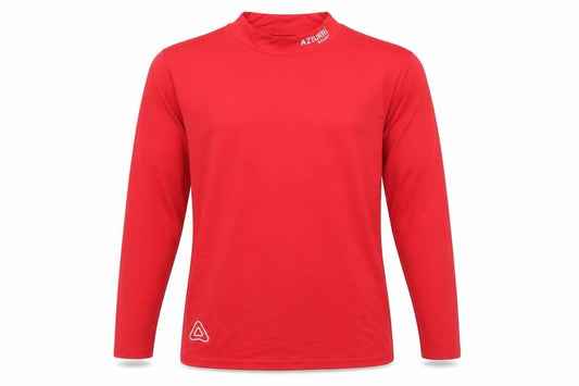 Azzurri Sport Men's Red Long Sleeve Athletic Compression Top Size M